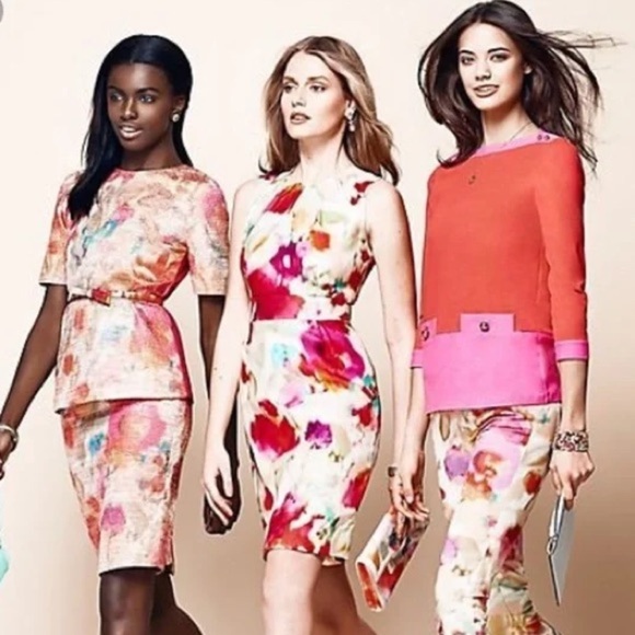 Kate Spade Bowden Floral Watercolor Sleeveless Sheath Dress -Multicolor - Size 6 - Picture 11 of 13